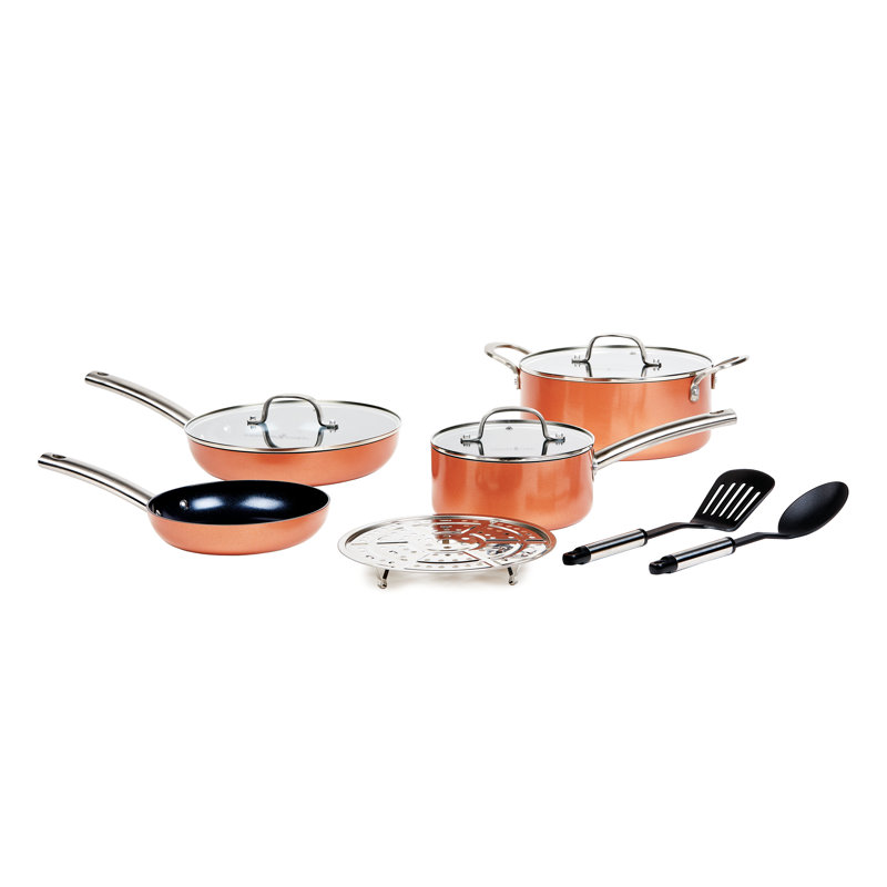 Copper Chef Black Diamond 10Piece Cookware Set & Reviews Wayfair